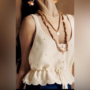 Sezane Giselle Top Cream - Size S